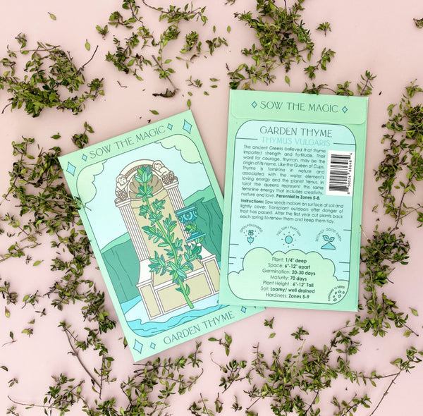 Garden Thyme Tarot Seed Packet - The Mystics Club