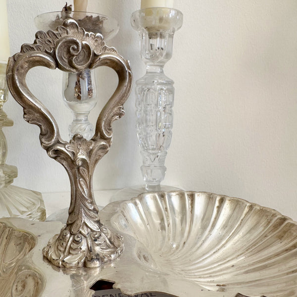 Silver Plated Shell Serving Tray
