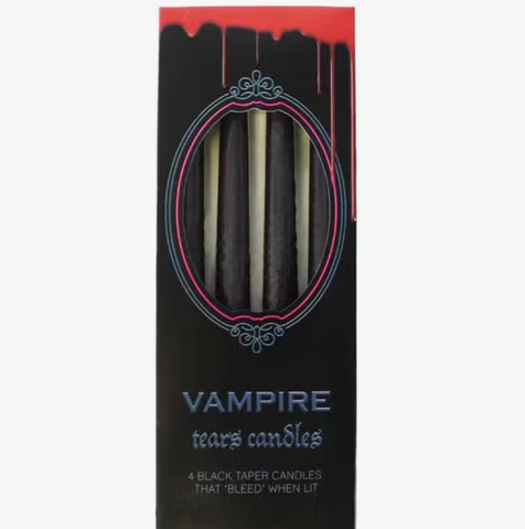 Set of 4 Gothic Vampire Tears Candles
