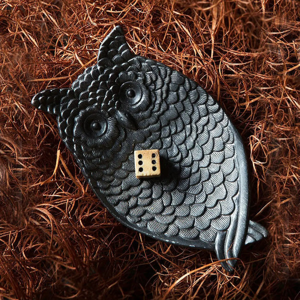 Owl Trinket Dish - Choose Black or Gold