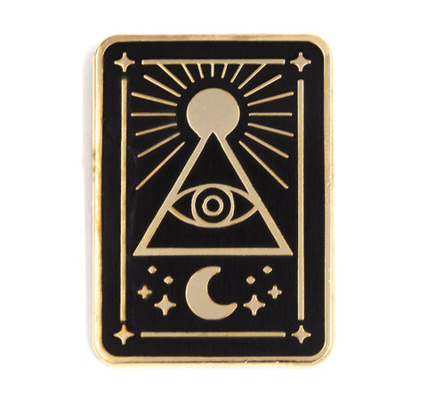As Above So Below Tarot Card Enamel Pin - The Mystics Club