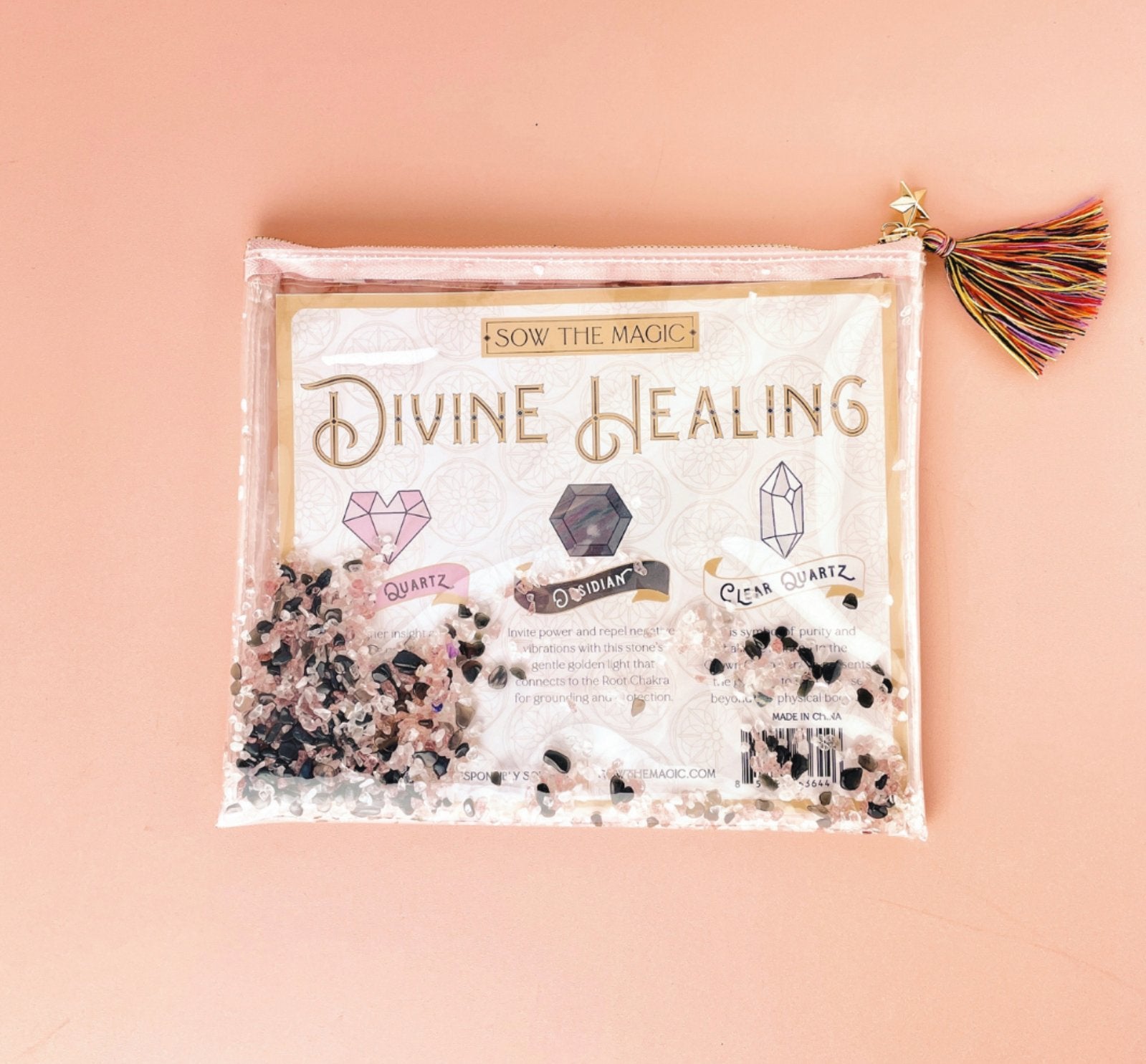 Divine Healing Gemstone Cosmetic Bag - The Mystics Club