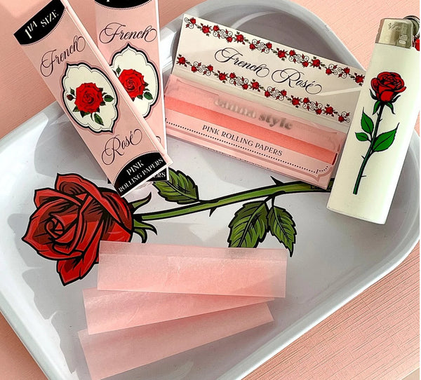 French Rose Pink Rolling Papers - The Mystics Club