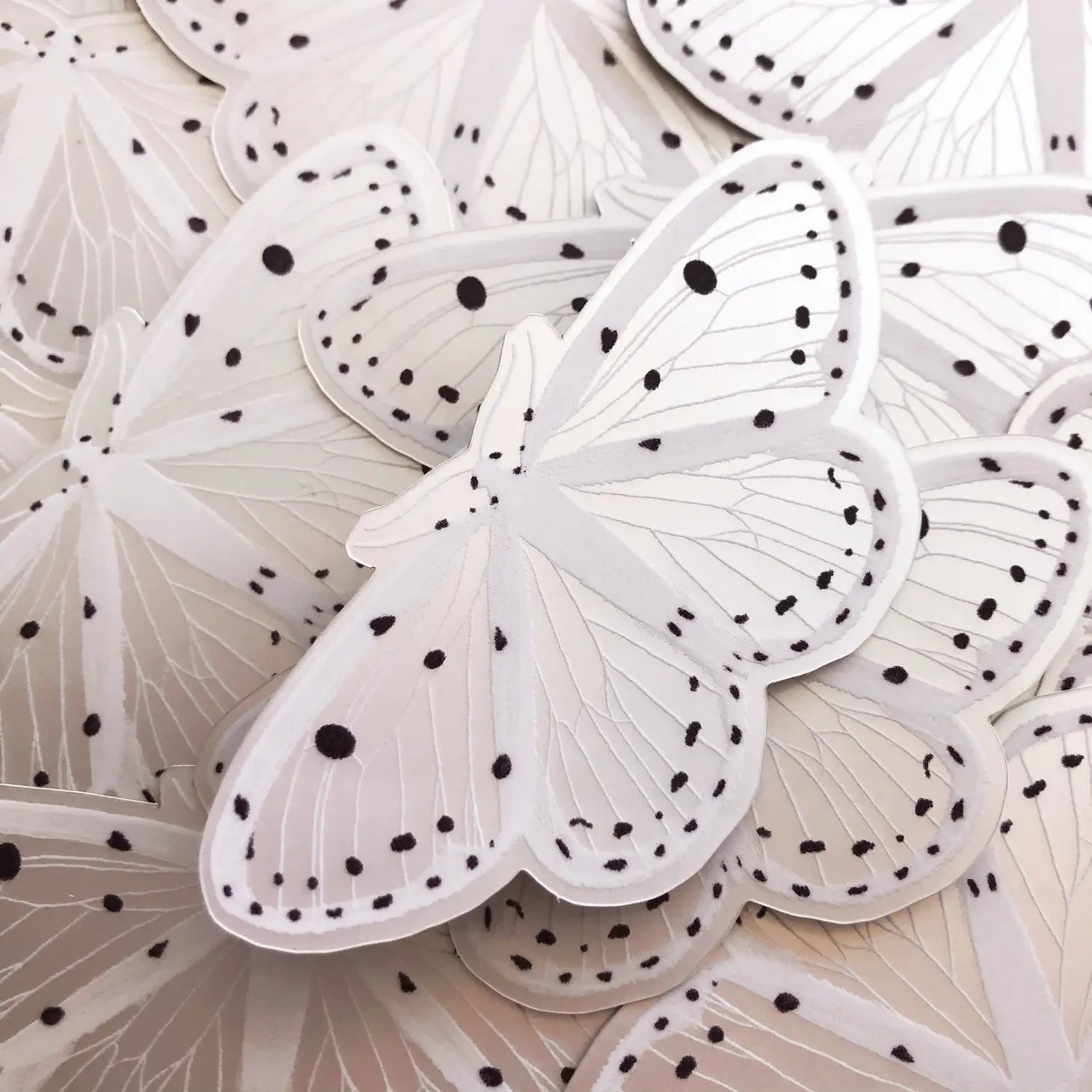 Geometrid Moth Matte Holographic Sticker - The Mystics Club
