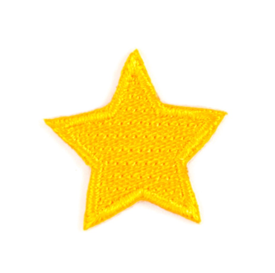 Gold Star Embroidered Sticker Patch - The Mystics Club