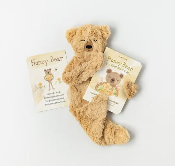 Honey Bear Snuggler + Book - Gratitude - The Mystics Club