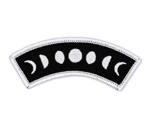 Moon Phases Embroidered Iron-On Patch - The Mystics Club