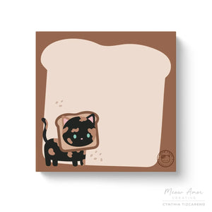 Toasted Tortie Cat Sticky Note - The Mystics Club