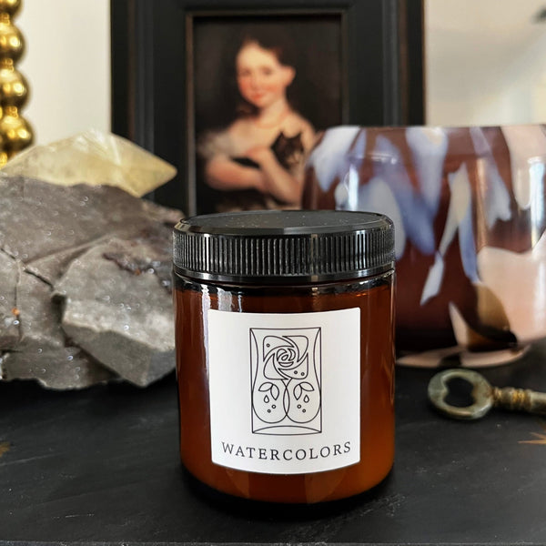 Watercolors Botanical Essential Oil Candle - The Mystics Club