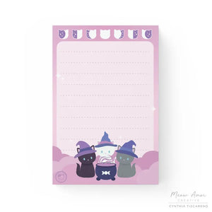 Witch Lined Notepad - The Mystics Club