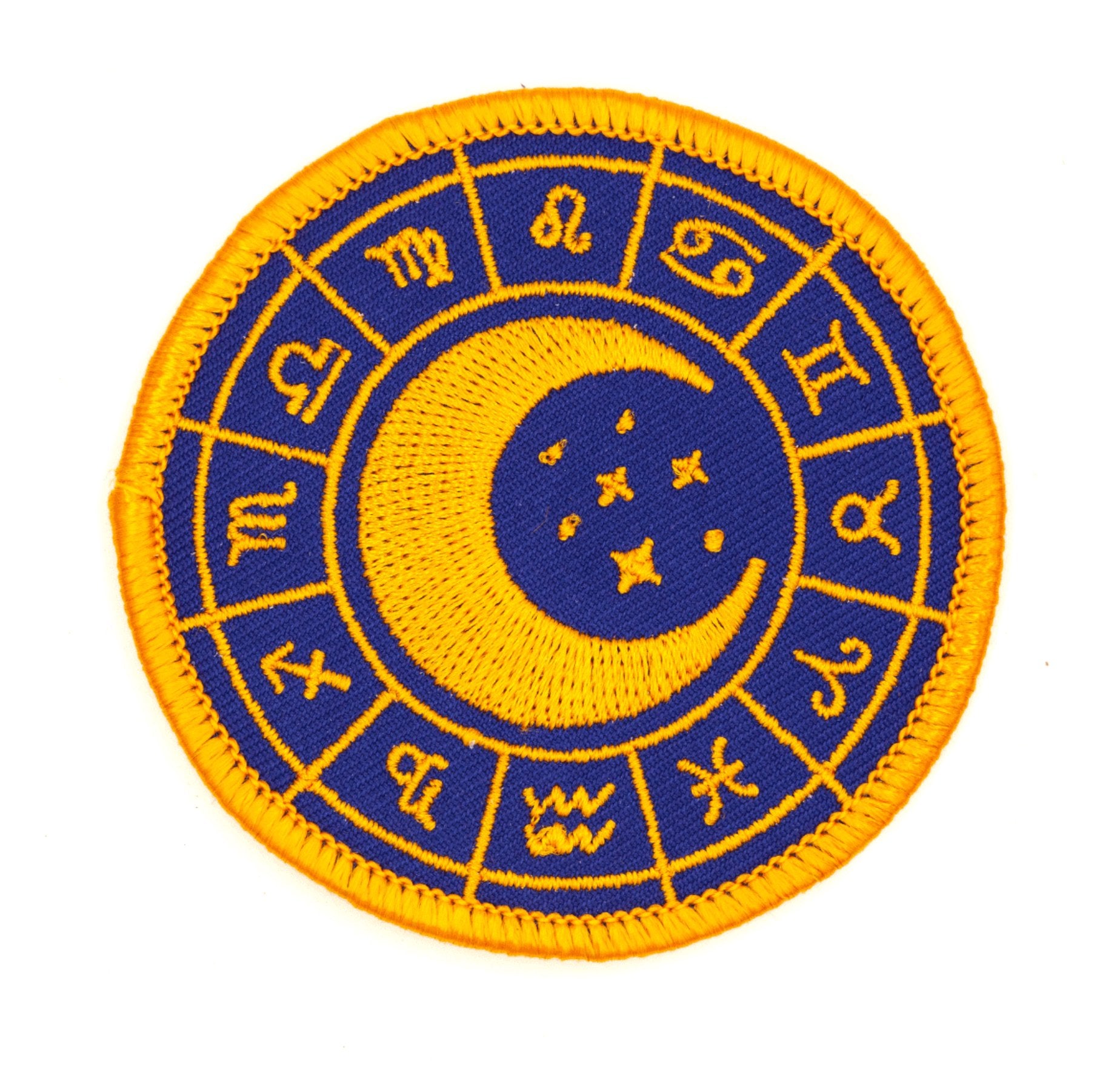 Zodiac Wheel Embroidered Patch - The Mystics Club